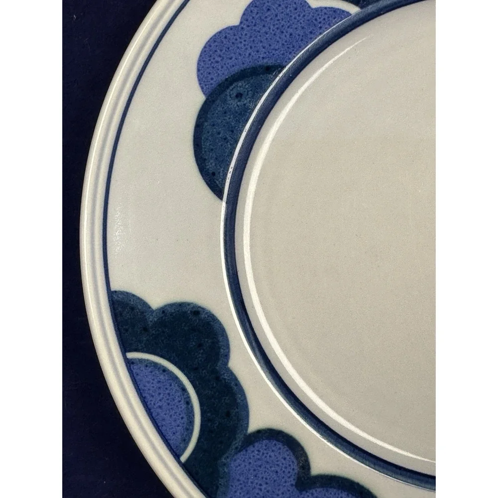 Villeroy & Boch Mettlach Blue Cloud Salad Plate Germany Vitro Pozellan Floral